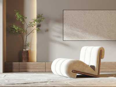 现代休闲椅3D模型下载